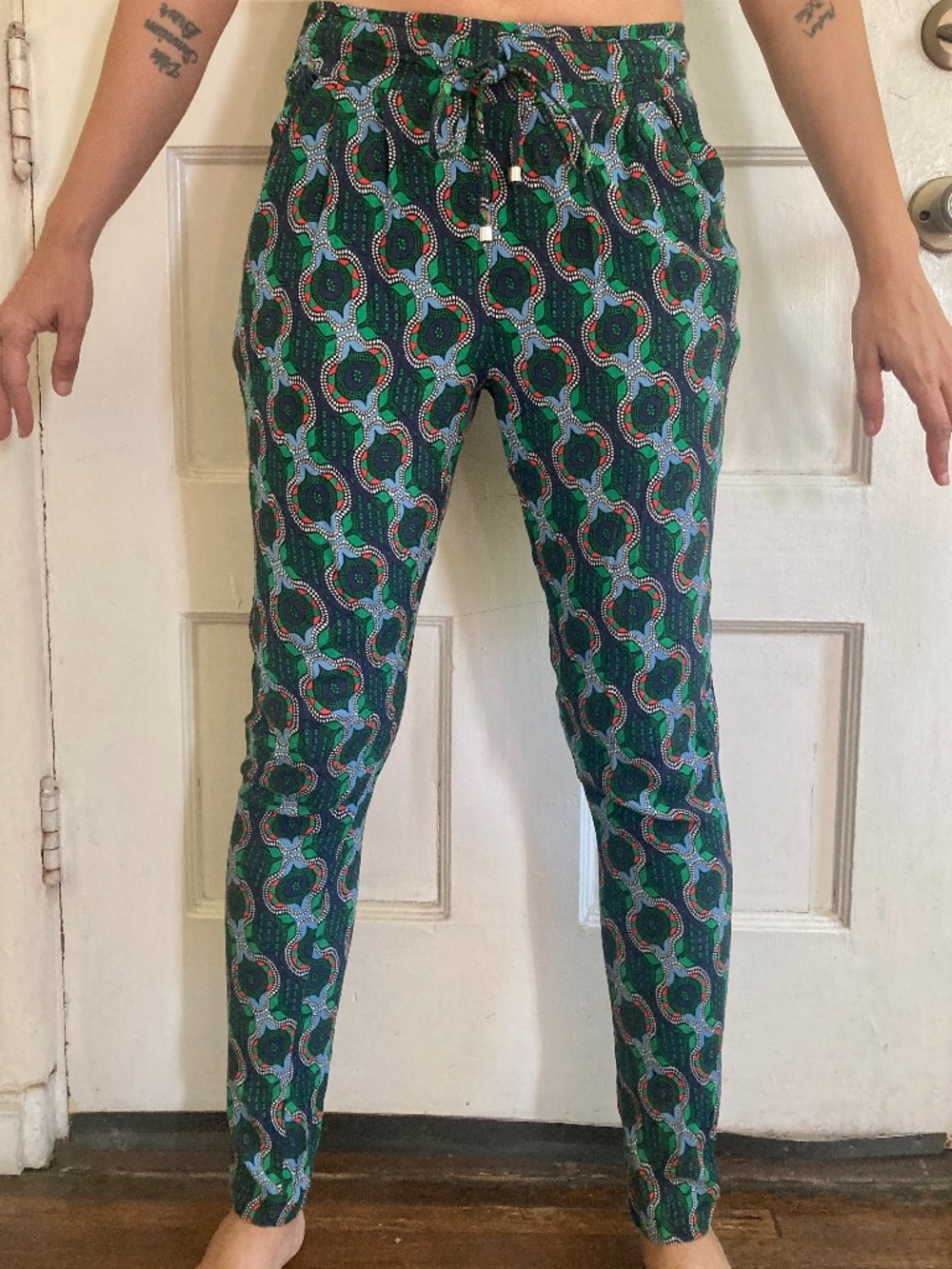 French (Paris) brand / Pants with motifs